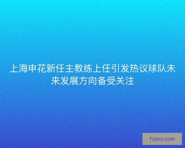 上海申花新任主教练上任引发热议球队未来发展方向备受关注